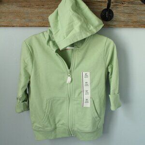 ❄️5/$25🎄 Cat & Jack Size 2T Green Hoodie New